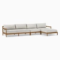 Hargrove Outdoor 3-Piece Chaise Sectional (132") | West Elm