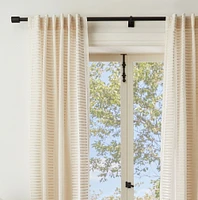 Linen Cotton Ladder Sheer Curtain | West Elm