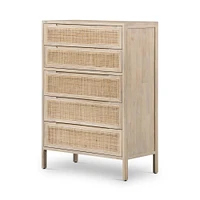 Yvette Woven 5-Drawer Dresser (33") | West Elm