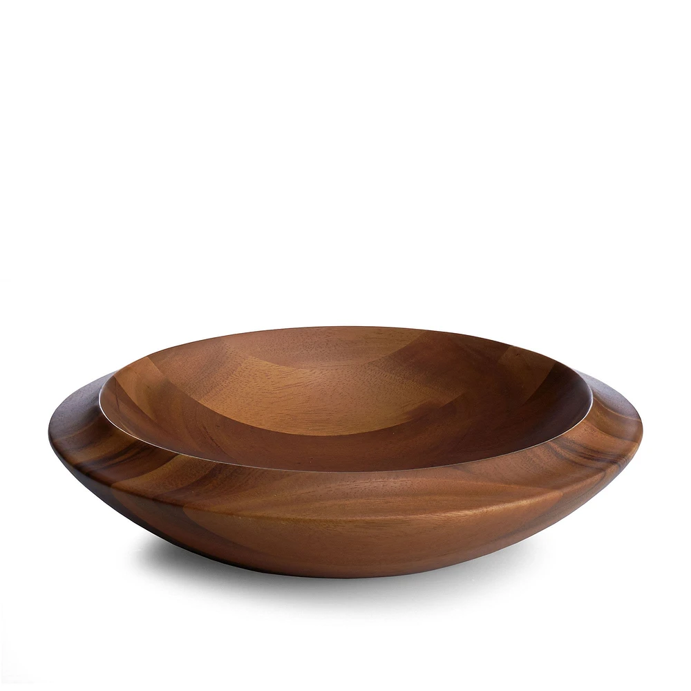 Nambe Skye Wood Decorative Bowl | West Elm