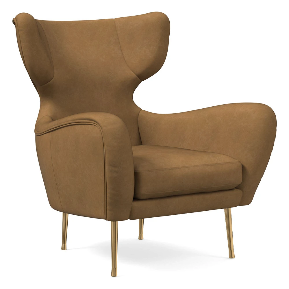 Lucia Leather Wing Chair