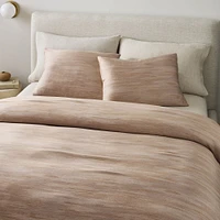 Silky TENCEL™ Striated Duvet Cover & Shams | West Elm