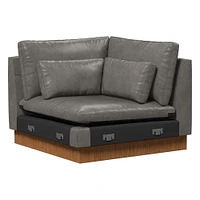 Build Your Own - Harmony Leather Sectional | West Elm