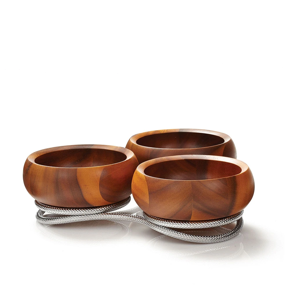 Nambe Braid Condiment Server  | West Elm