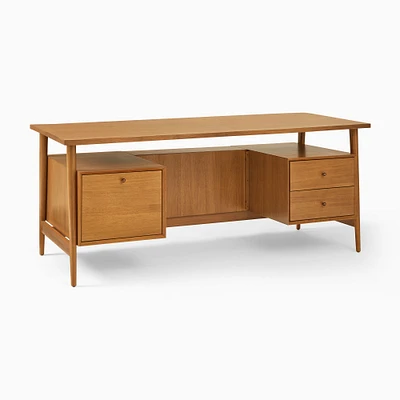 Mid-Century Executive Desk (74") - ADA | West Elm