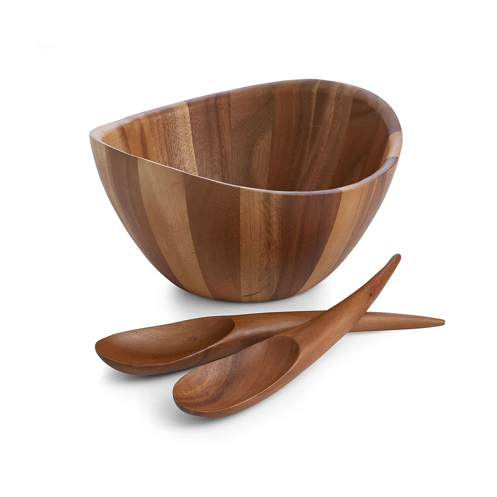 Nambe Harmony 3-Piece Salad Set | West Elm