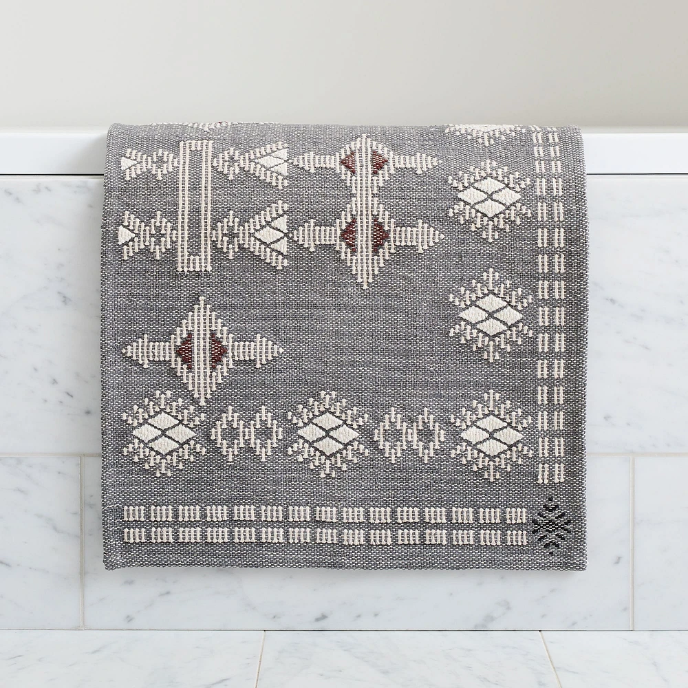 Embroidered Origins Bath Mat | West Elm