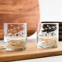 Love & Victory Engraved Couples Glass (Set of 2) | West Elm