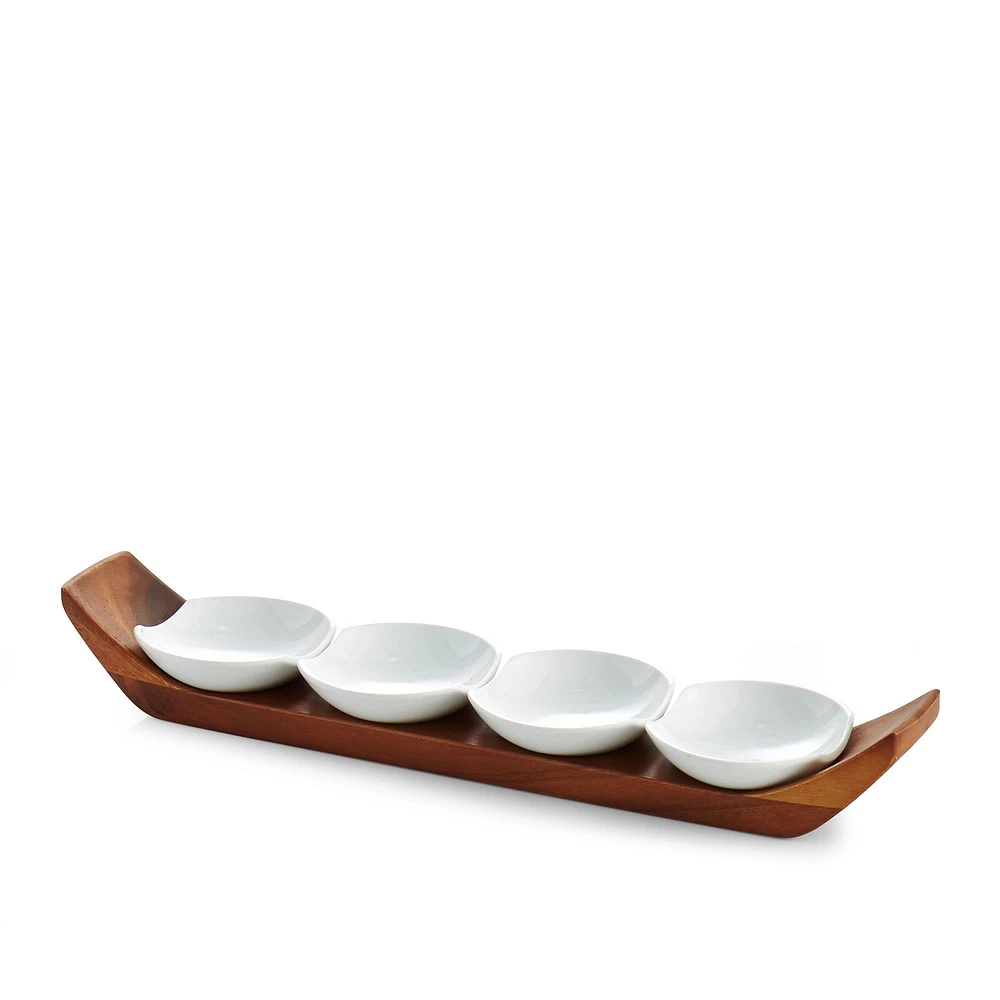 Nambe Quatro Snack & Serve Set | West Elm