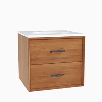 Mid-Century Floating Single Bathroom Vanity (24") | West Elm