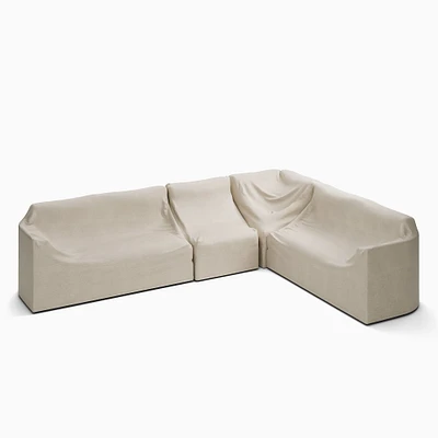 Caldera Aluminum Outdoor -Piece L-Shaped Sectional Protective Cover | West Elm