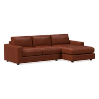 Urban Leather 2 Piece Chaise Sectional | Sofa With West Elm