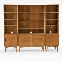 Mid-Century Media 6-Piece Set - Acorn , Entertainment Center | West Elm