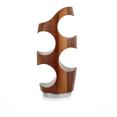 Nambe Vie Curved Wood Wine Rack | West Elm