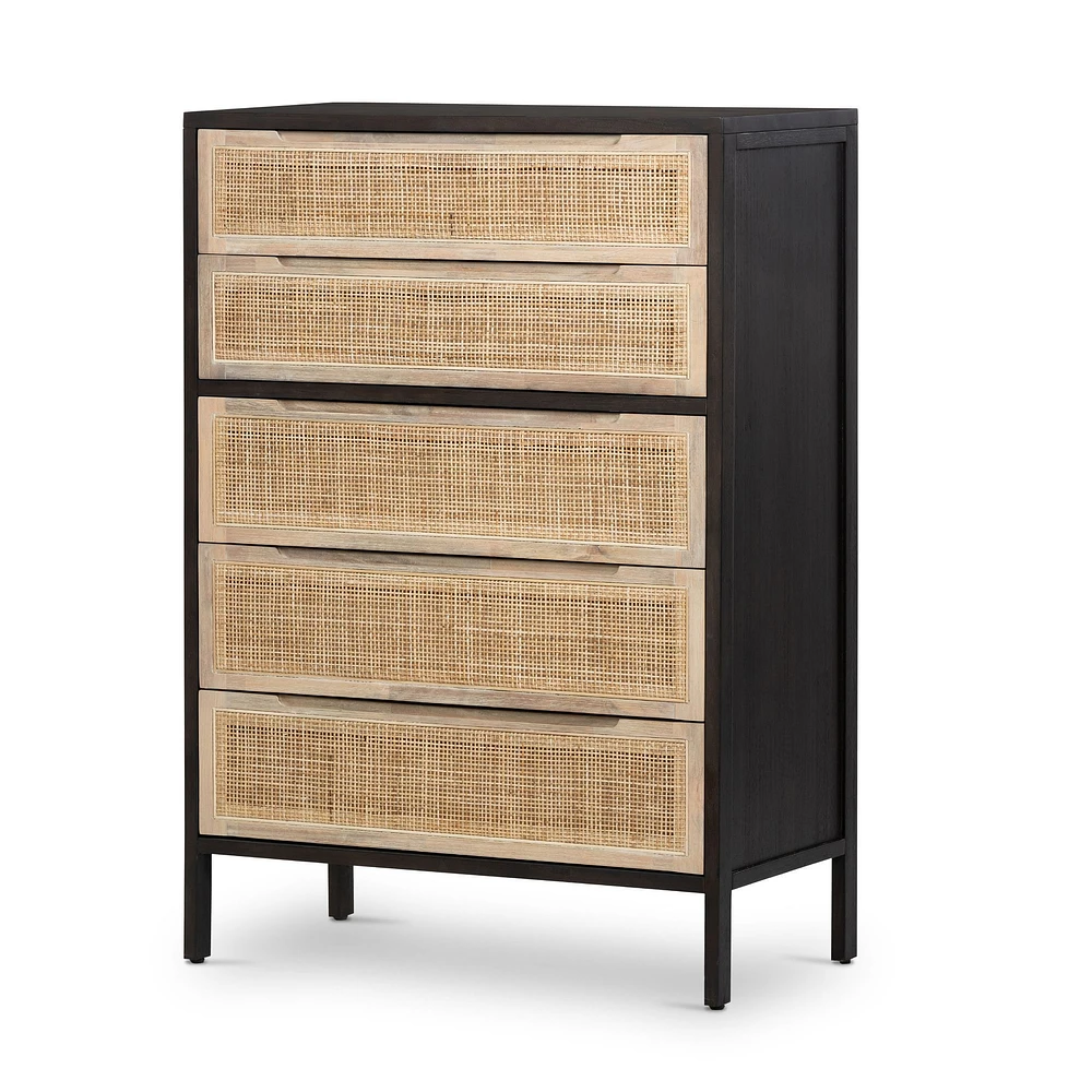 Yvette Woven 5-Drawer Dresser (33") | West Elm