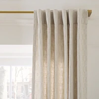 Ludlow Linen Blend Curtain | West Elm