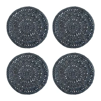 Caravan Circolo Abaca Round Placemats (Set of 4) | West Elm