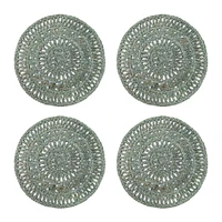 Caravan Circolo Abaca Round Placemats (Set of 4) | West Elm