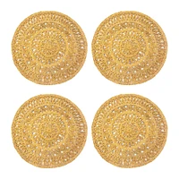 Caravan Circolo Abaca Round Placemats (Set of 4) | West Elm