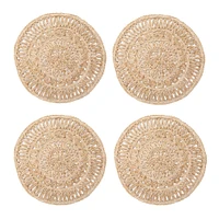 Caravan Circolo Abaca Round Placemats (Set of 4) | West Elm