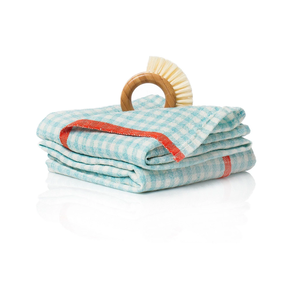 Gingham Kitchen Linen Tea Towels (Set of 2) | West Elm