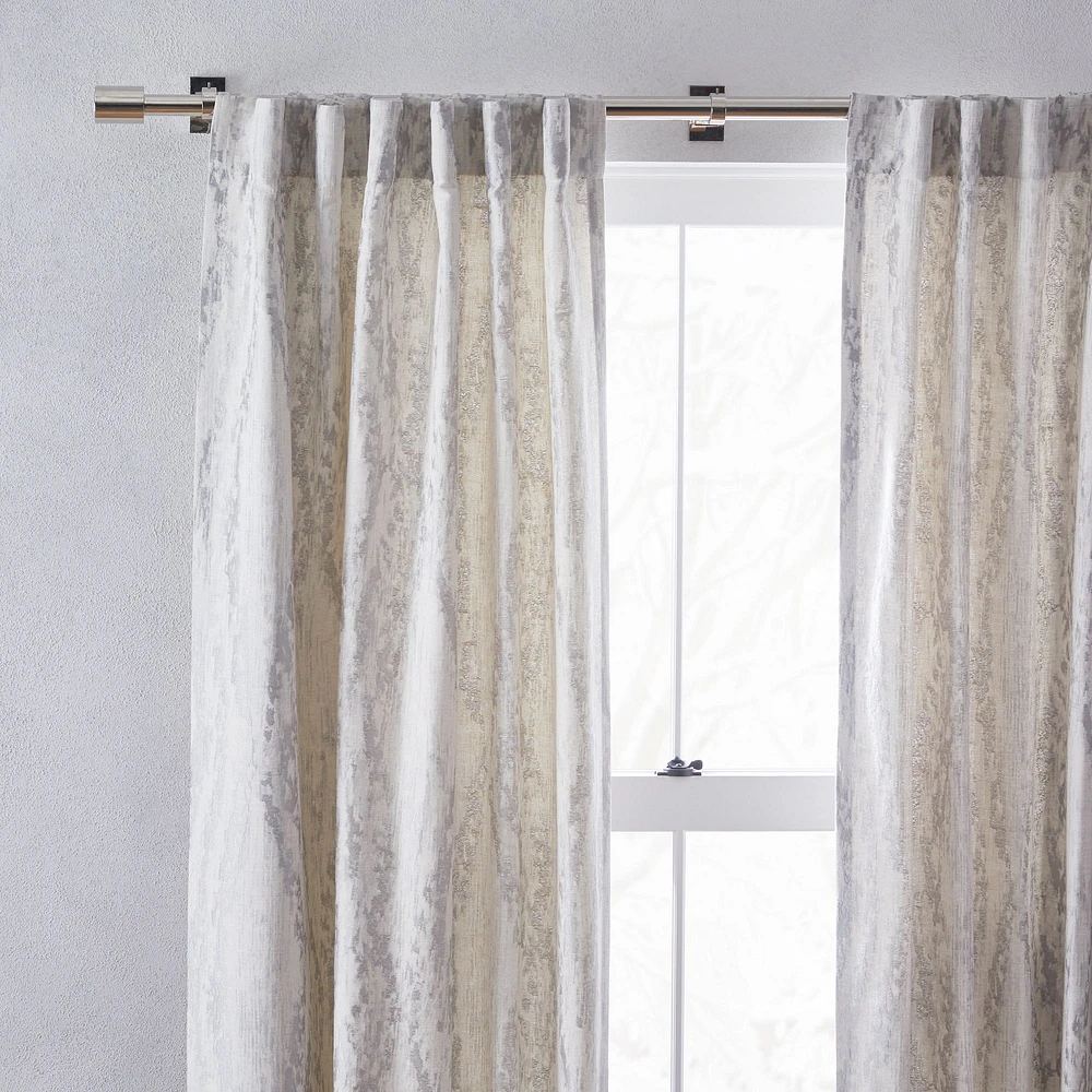 Bark Texture Jacquard Curtain | West Elm