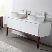 Sebastian 60" Double Vanity Gloss White