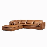 Harmony Modular Leather Piece Chaise Sectional | Sofa With West Elm