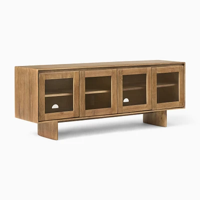 Anton Glass Media Console (68"–80") | West Elm