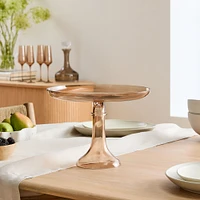 Estelle Colored Glass Cake Stand & Dome | West Elm