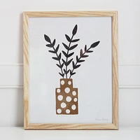 Pauline Stanley Studio Wall Art - Dotted Terracotta Vase | West Elm