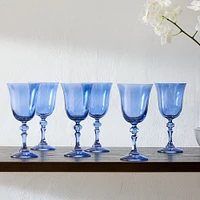 Estelle Colored Glass Regal Goblet (Set of 6) | West Elm