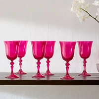 Estelle Colored Glass Regal Goblet (Set of 6) | West Elm