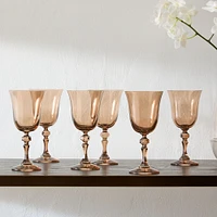 Estelle Colored Glass Regal Goblet (Set of 6) | West Elm