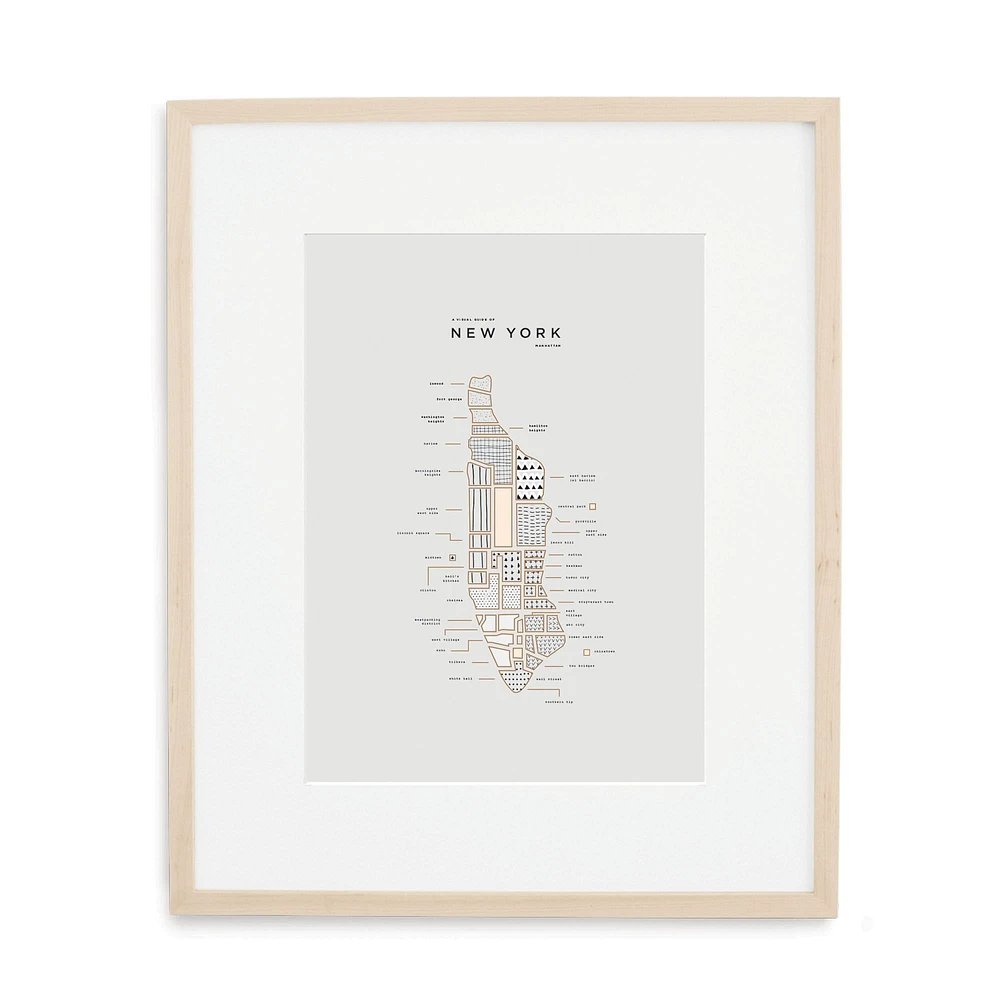 42 Pressed City Maps - New York | West Elm