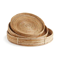 Cane Rattan Round Nesting Trays (Set of 3) | West Elm