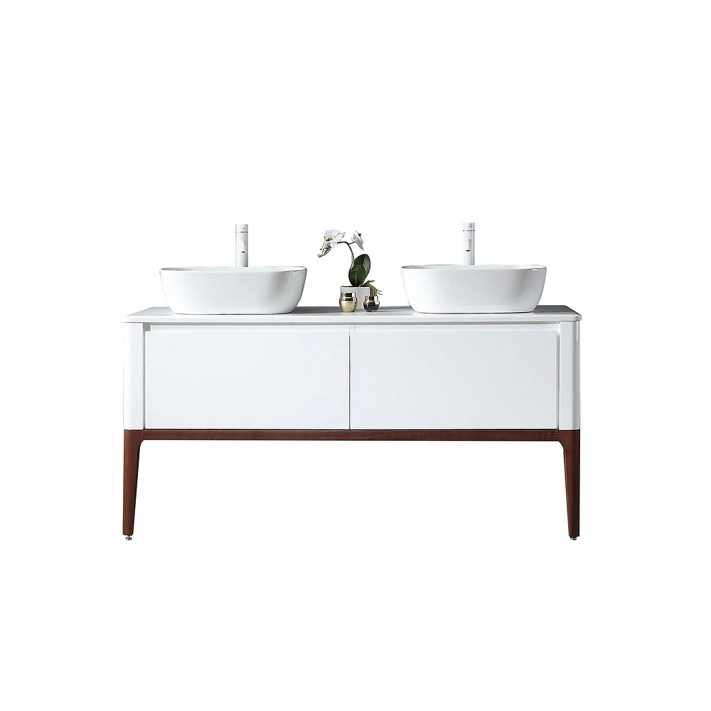 Sebastian Double Bathroom Vanity (60") | West Elm