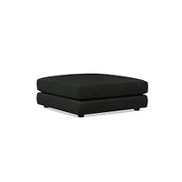 Haven Leather Ottoman | West Elm