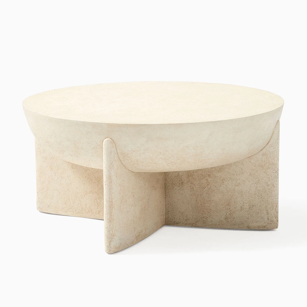 Monti Lava Stone Coffee Table | Modern Living Room Furniture West Elm
