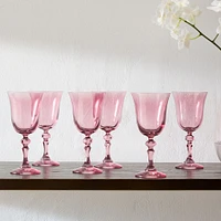 Estelle Colored Glass Regal Goblet (Set of 6) | West Elm