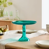 Estelle Colored Glass Cake Stand & Dome | West Elm