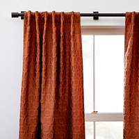 Honeycomb Jacquard Curtain | West Elm