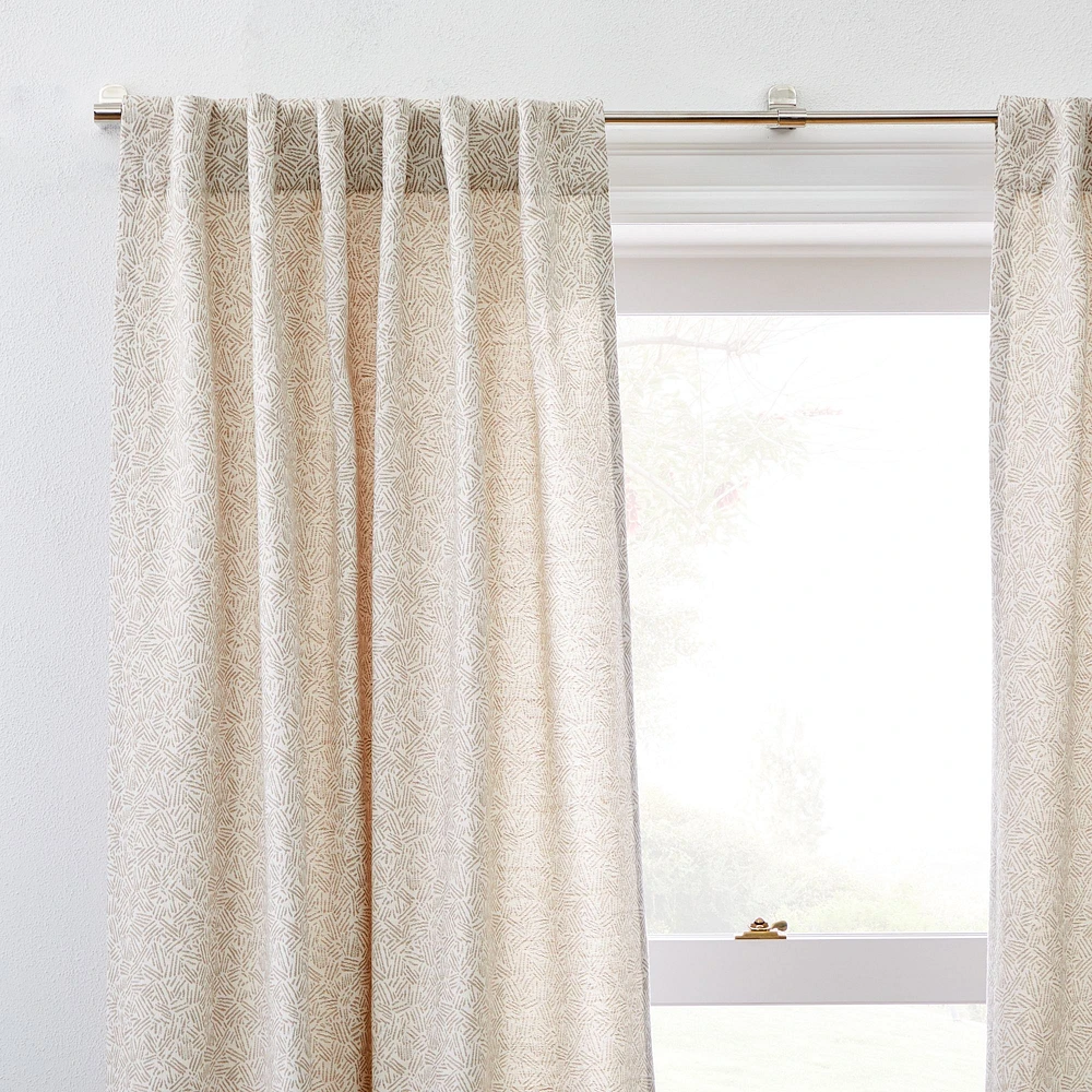 Dash Jacquard Curtain | West Elm