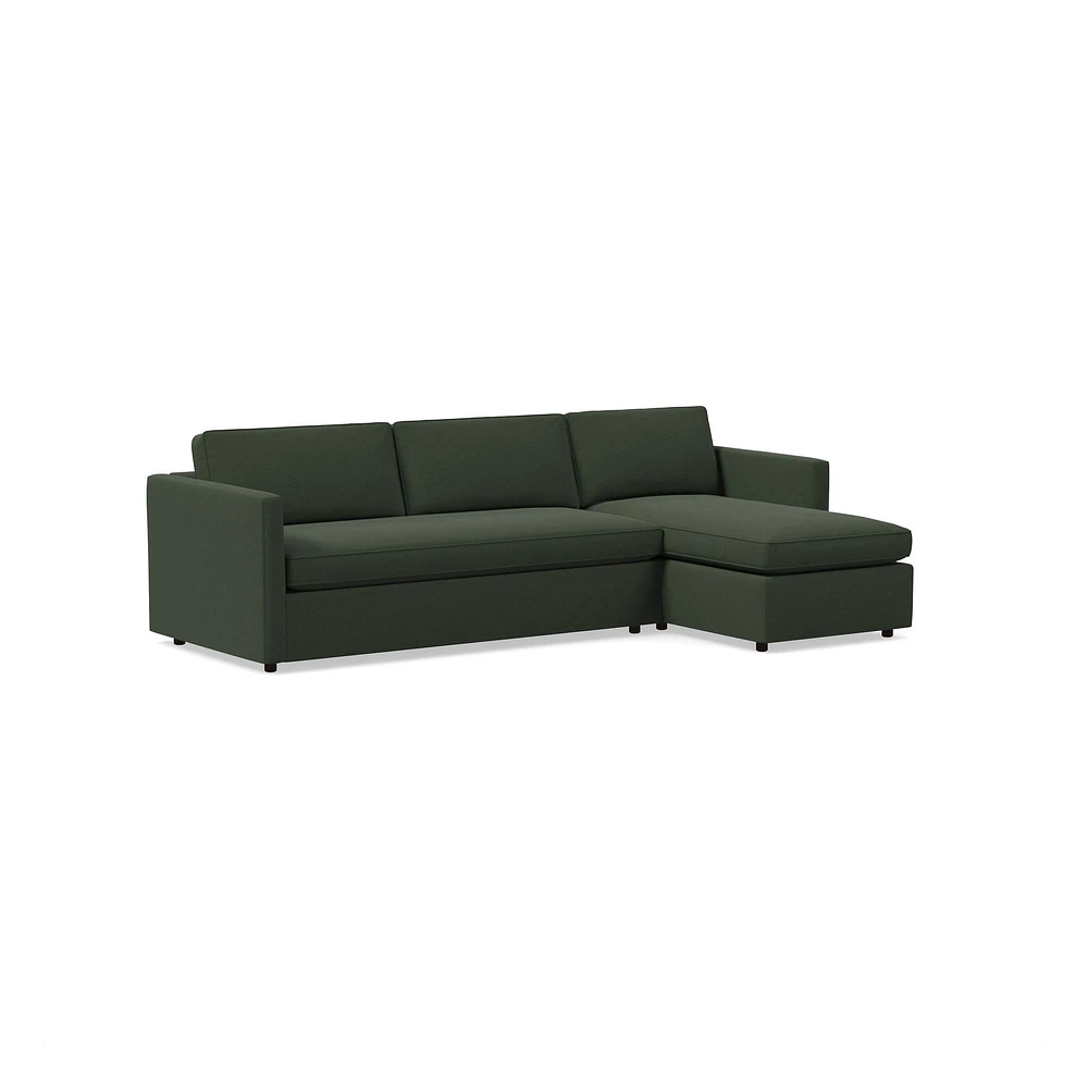 Harris 2 Piece Pop Up Sleeper Sectional With Storage | West Elm