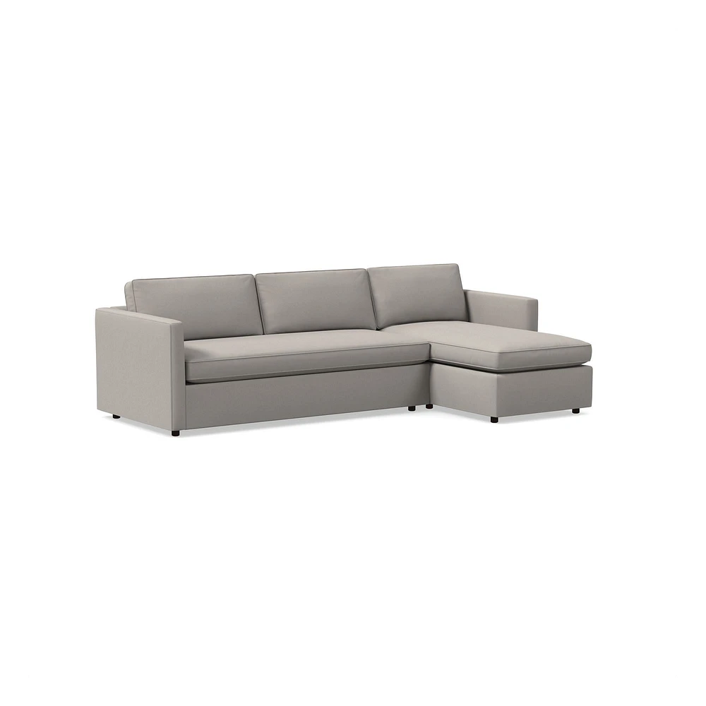 Harris 2 Piece Pop Up Sleeper Sectional With Storage | West Elm