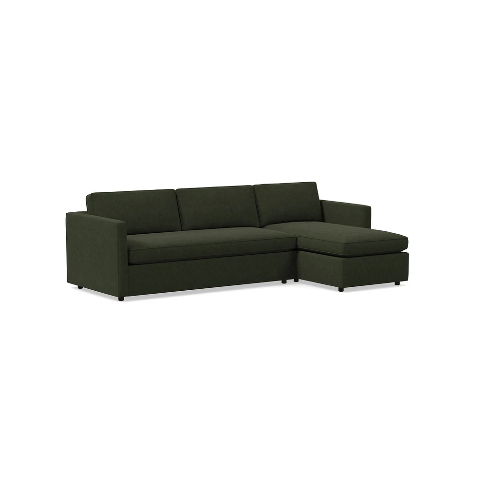 Harris 2 Piece Pop Up Sleeper Sectional With Storage | West Elm