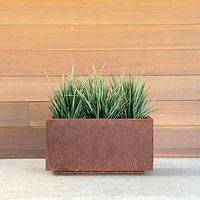 Veradek Corten Steel Cube Planter, 17"D x 18"H