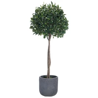 Faux Potted Bay Leaf Topiary w/ Planter | West Elm