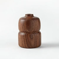 Melanie Abrantes Hardwood Bud Vase - Double | West Elm