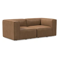 Remi Leather Modular Sofa (72"–108") | West Elm